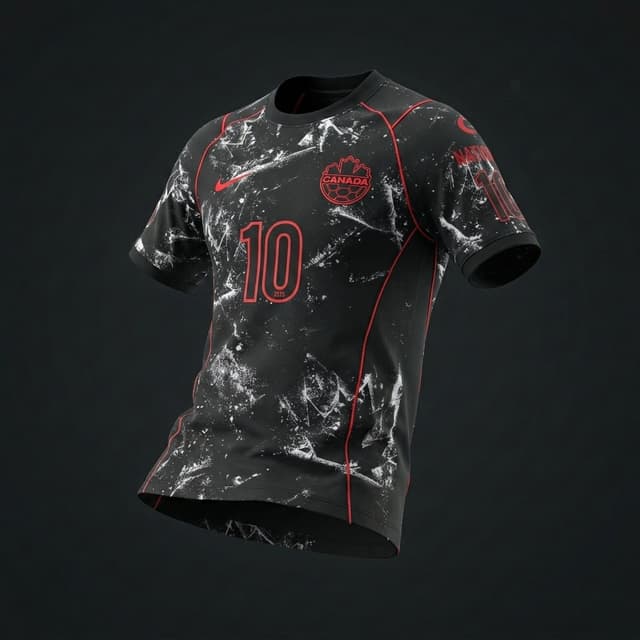 Camisa da Seleção da Canadá - Visitante - Copa 2026 Padrão Original 1:1