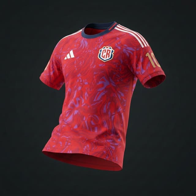 Camisa da Seleção da Costa Rica - Copa 2026 Padrão Original 1:1