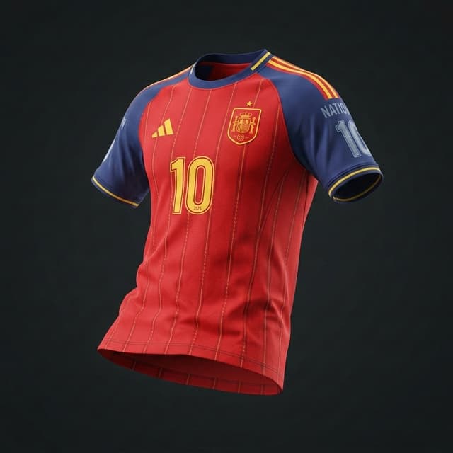 Camisa da Seleção da Espanha - Copa 2026 Padrão Original 1:1